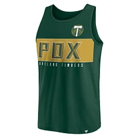 Men's Fanatics Green Portland Timbers Run Angle Tank Top