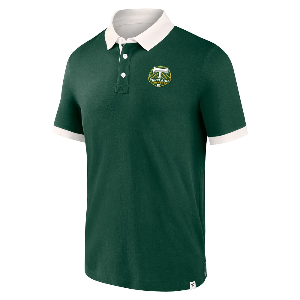 Polo vert Portland Timbers de deuxième période Fanatics pour hommes