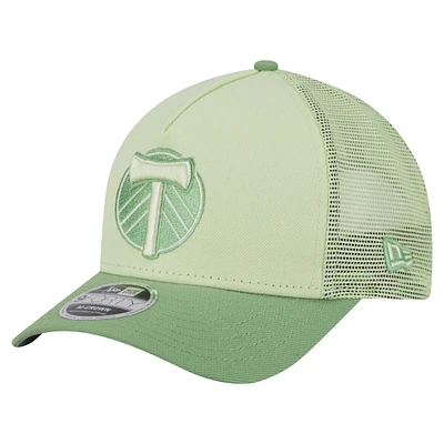 Men's New Era Green Portland Timbers Color Pack 9FORTY A-Frame Adjustable Trucker Hat