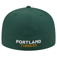 Men's New Era White/Green Portland Timbers 2024 Kick Off Collection 59FIFTY Fitted Hat