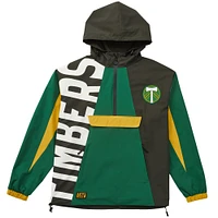 Unisex Live Breathe Futbol Green Portland Timbers Tekker Half-Zip Anorak Jacket