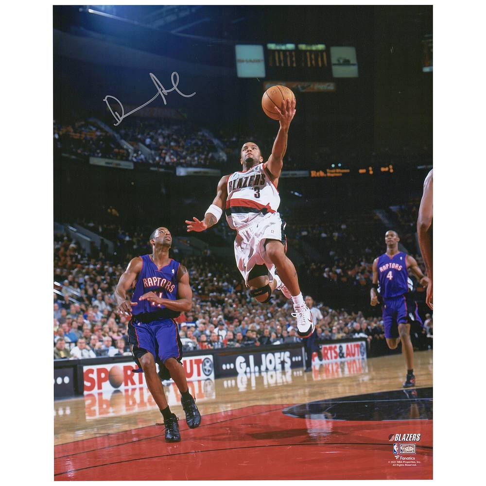 Damon Stoudamire Portland Trail Blazers Autographed 16" x 20" Lay Up vs. Toronto Raptors Photograph