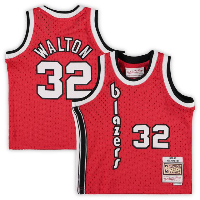 Maillot de joueur retraité Mitchell & Ness Bill Walton rouge Portland Trail Blazers 1976/77 Hardwood Classics