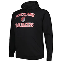 Sweat à capuche noir Portland Trail Blazers Big & Tall Heart Soul pour homme