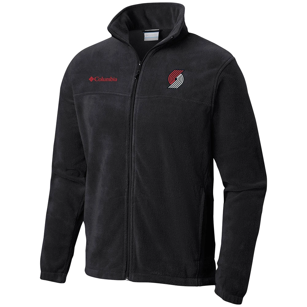 Men's Columbia Black Portland Trail Blazers Steens Mountain 2.0 Full-Zip Jacket