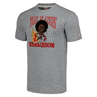 Men's Homage Scoot Henderson Gray Portland Trail Blazers Caricature Tri-Blend T-Shirt