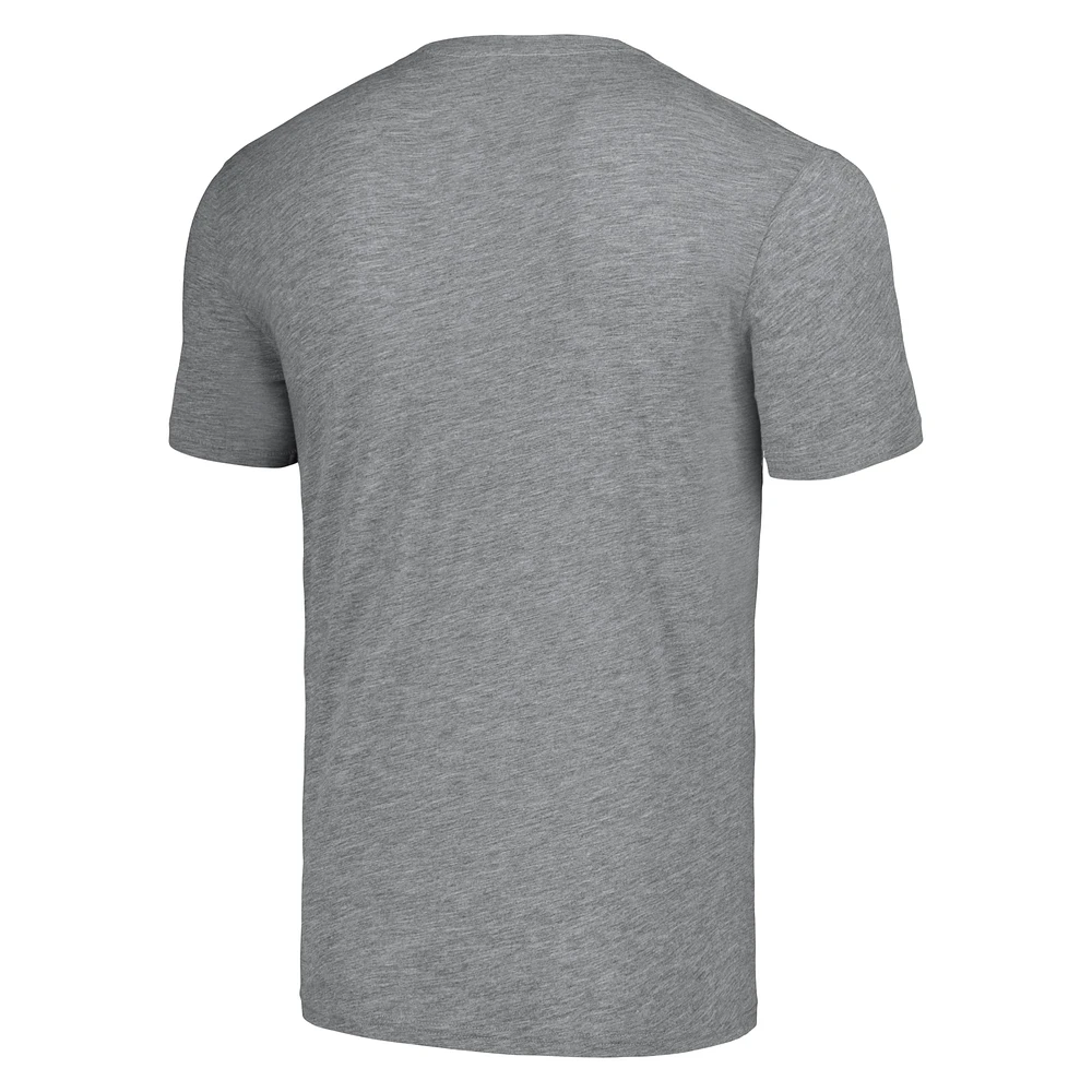 Men's Homage Scoot Henderson Gray Portland Trail Blazers Caricature Tri-Blend T-Shirt