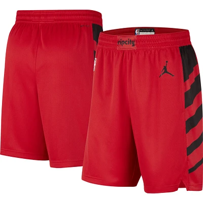 Jordan Brand Short Portland Trail Blazers 2022/2023 Statement Edition Swingman Performance pour Homme Rouge