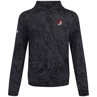 Men's Levelwear Black Portland Trail Blazers Platform Pullover Hoodie