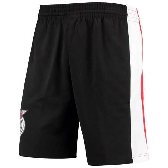 Hommes Mitchell & Ness Black Portland Trail Blazers Hardwood Classics 75e anniversaire Swingman Shorts