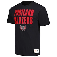 Men's Mitchell & Ness Black Portland Trail Blazers Hardwood Classics Legendary Slub T-Shirt