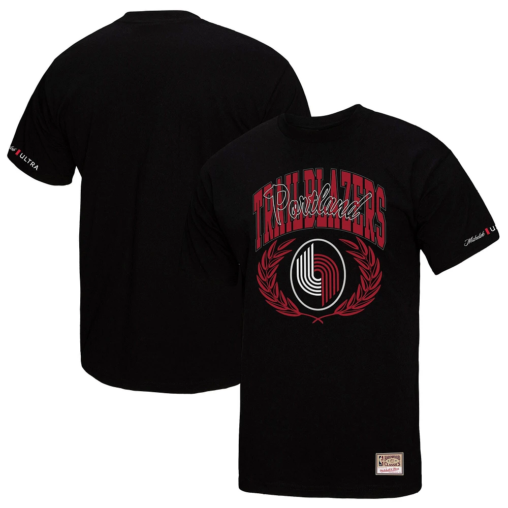 T-shirt noir Mitchell & Ness Portland Trail Blazers NBA x Michelob Ultra Rewind II pour homme
