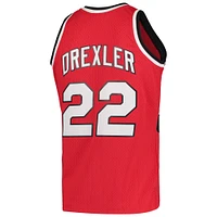 Men's Mitchell & Ness Clyde Drexler Red Portland Trail Blazers 1983/84 Hardwood Classics Swingman Jersey