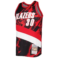 Men's Mitchell & Ness Rasheed Wallace Black Portland Trail Blazers 1999/00 Hardwood Classics Marble Swingman Jersey