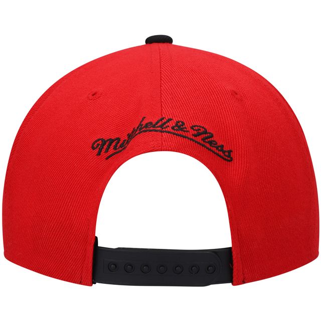 Casquette Snapback Portland Trail Blazers Hardwood Classics rouge/noir Mitchell & Ness pour hommes