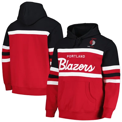 Sweat à capuche Mitchell & Ness pour hommes, rouge/noir, Portland Trail Blazers Head Coach
