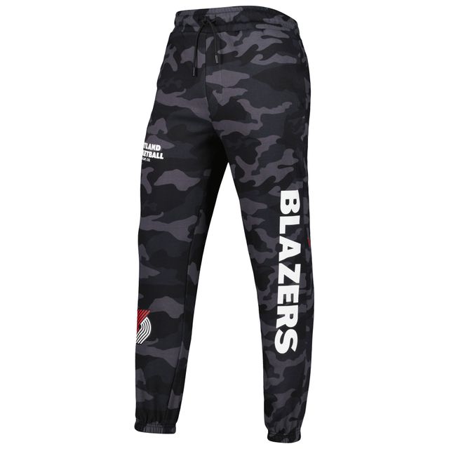 Jogging Portland Trail Blazers New Era pour homme noir/camouflage ton sur