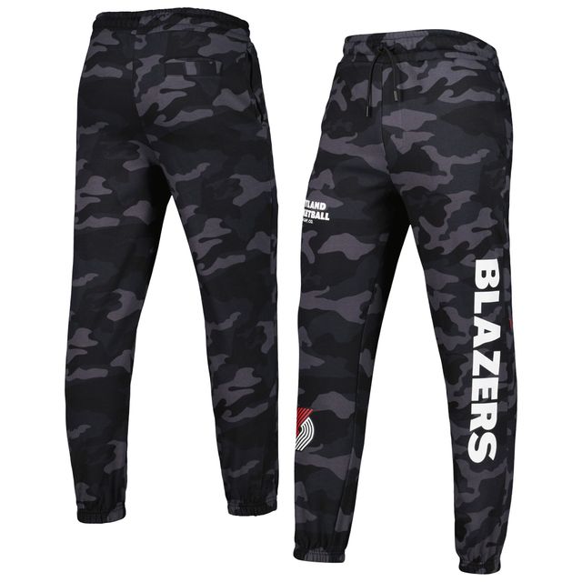 Jogging Portland Trail Blazers New Era pour homme noir/camouflage ton sur