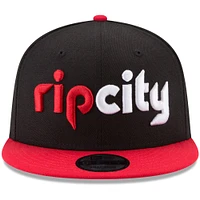 Men's New Era Black/Red Portland Trail Blazers 2-Tone 9FIFTY Adjustable Snapback Hat