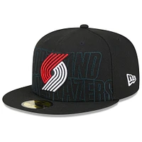 Men's New Era  Black Portland Trail Blazers 2023 NBA Draft 59FIFTY Fitted Hat