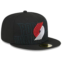 Men's New Era  Black Portland Trail Blazers 2023 NBA Draft 59FIFTY Fitted Hat