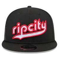 Men's New Era  Black Portland Trail Blazers 2024/25 City Edition 9FIFTY Snapback Hat
