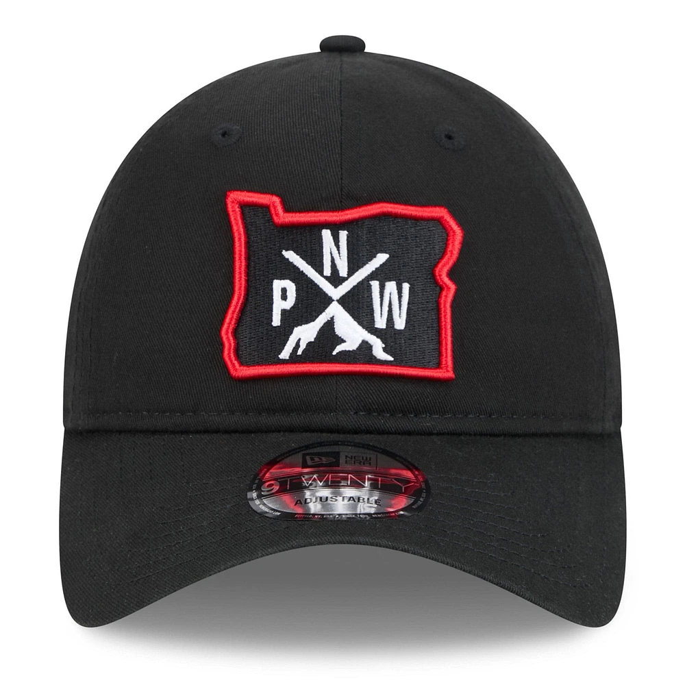 Men's New Era  Black Portland Trail Blazers 2024/25 City Edition 9TWENTY Adjustable Hat