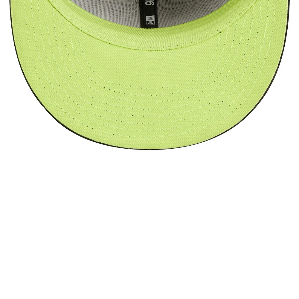 Men's New Era Black Portland Trail Blazers Neon Pop 9FIFTY Snapback Hat