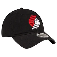 Men's New Era Black Portland Trail Blazers Team 2.0 9TWENTY Adjustable Hat
