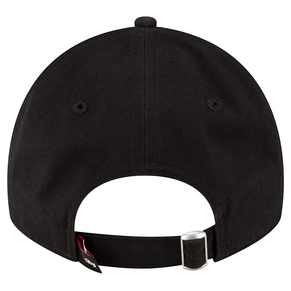 Men's New Era Black Portland Trail Blazers Team 2.0 9TWENTY Adjustable Hat