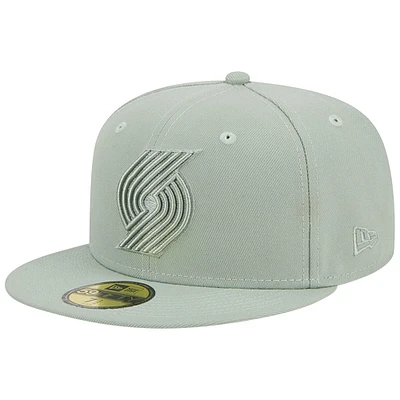 Casquette ajustée 59FIFTY New Era Portland Trail Blazers Sage Color Pack pour homme