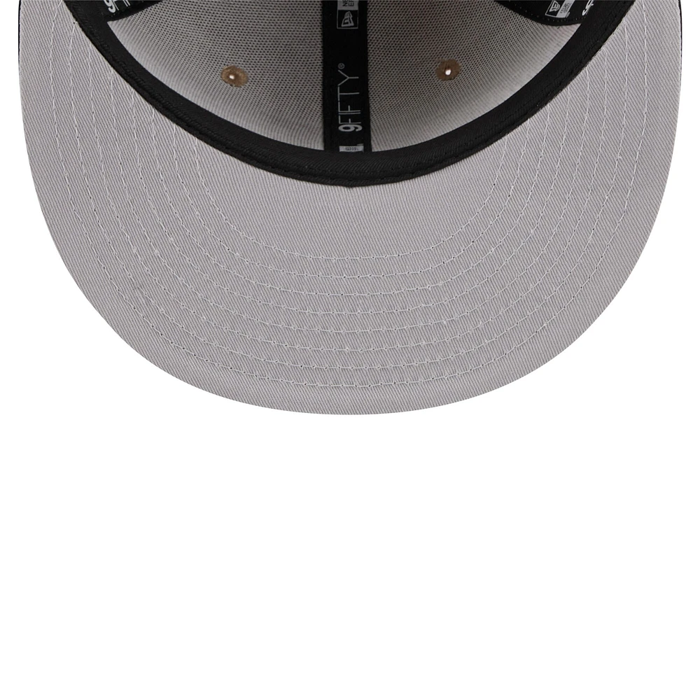 Men's New Era Tan/Black Portland Trail Blazers 2024 NBA Draft 9FIFTY Snapback Hat