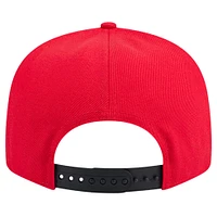 Men's New Era White/Black Portland Trail Blazers Throwback Gradient Tech Font 9FIFTY Snapback Hat