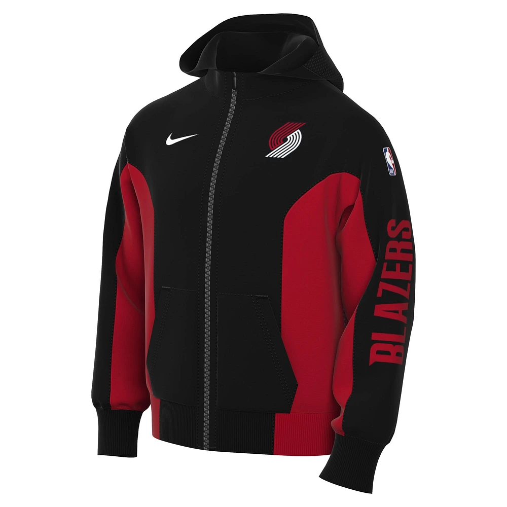 Men's Nike Black Portland Trail Blazers 2023/24 Authentic Showtime Full-Zip Hoodie