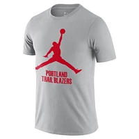 Men's Nike Silver Portland Trail Blazers Essential Jumpman T-Shirt