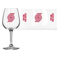 Portland Trail Blazers Logo 12oz. Stemmed Wine Glass