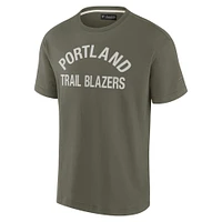 Unisex Fanatics Olive Portland Trail Blazers Elements Super Soft Short Sleeve T-Shirt