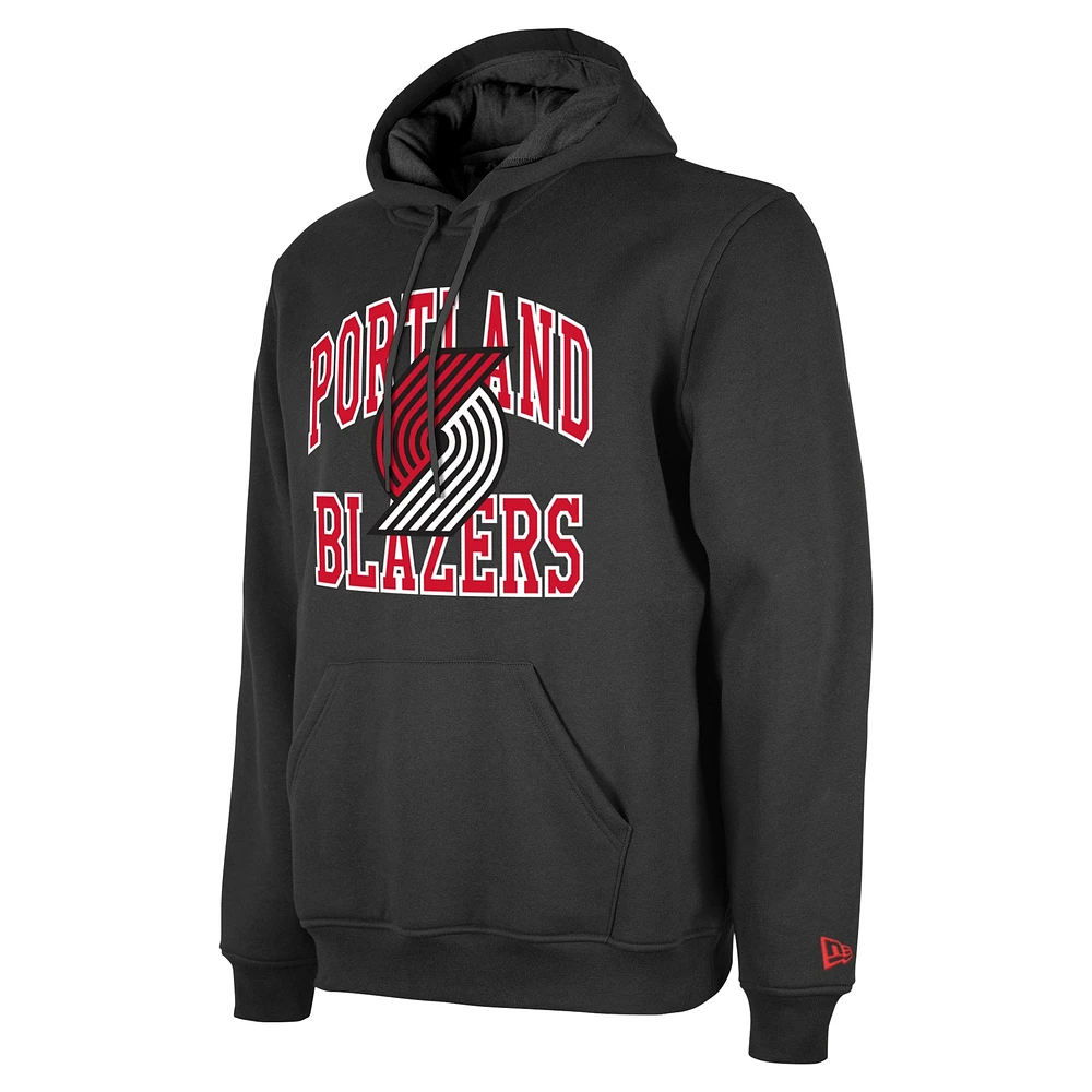 Unisex New Era  Black Portland Trail Blazers 2023/24 Season Tip-Off Edition Pullover Hoodie