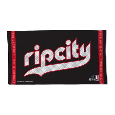 Serviette de plage simple face WinCraft Portland Trail Blazers 2024/25 City Edition On Court 22'' x 42''