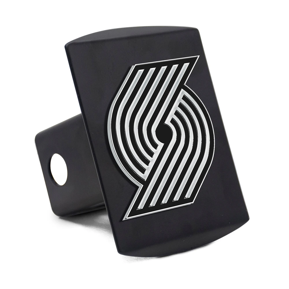 Housse d'attelage WinCraft Portland Trail Blazers Premium en métal chromé avec logo