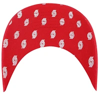Women's '47  Red Portland Trail Blazers Confetti Undervisor Clean Up Adjustable Hat