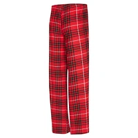 Ensemble de nuit pour femme Concepts Sport rouge/noir Portland Trail Blazers Vector T-shirt et pantalon en flanelle