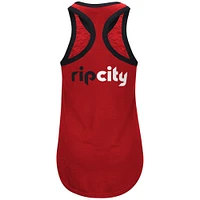 Women's G-III 4Her by Carl Banks Red Portland Trail Blazers Showdown Scoop-Neck Racerback Tank Top