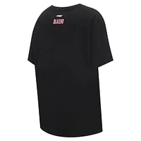 Women's Pro Standard Black Sacramento Kings Script Boyfriend T-Shirt
