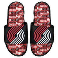 Youth ISlide Portland Trail Blazers Team Pattern Gel Slide Sandals