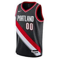 Youth Nike Scoot Henderson Black Portland Trail Blazers Swingman Jersey - Icon Edition