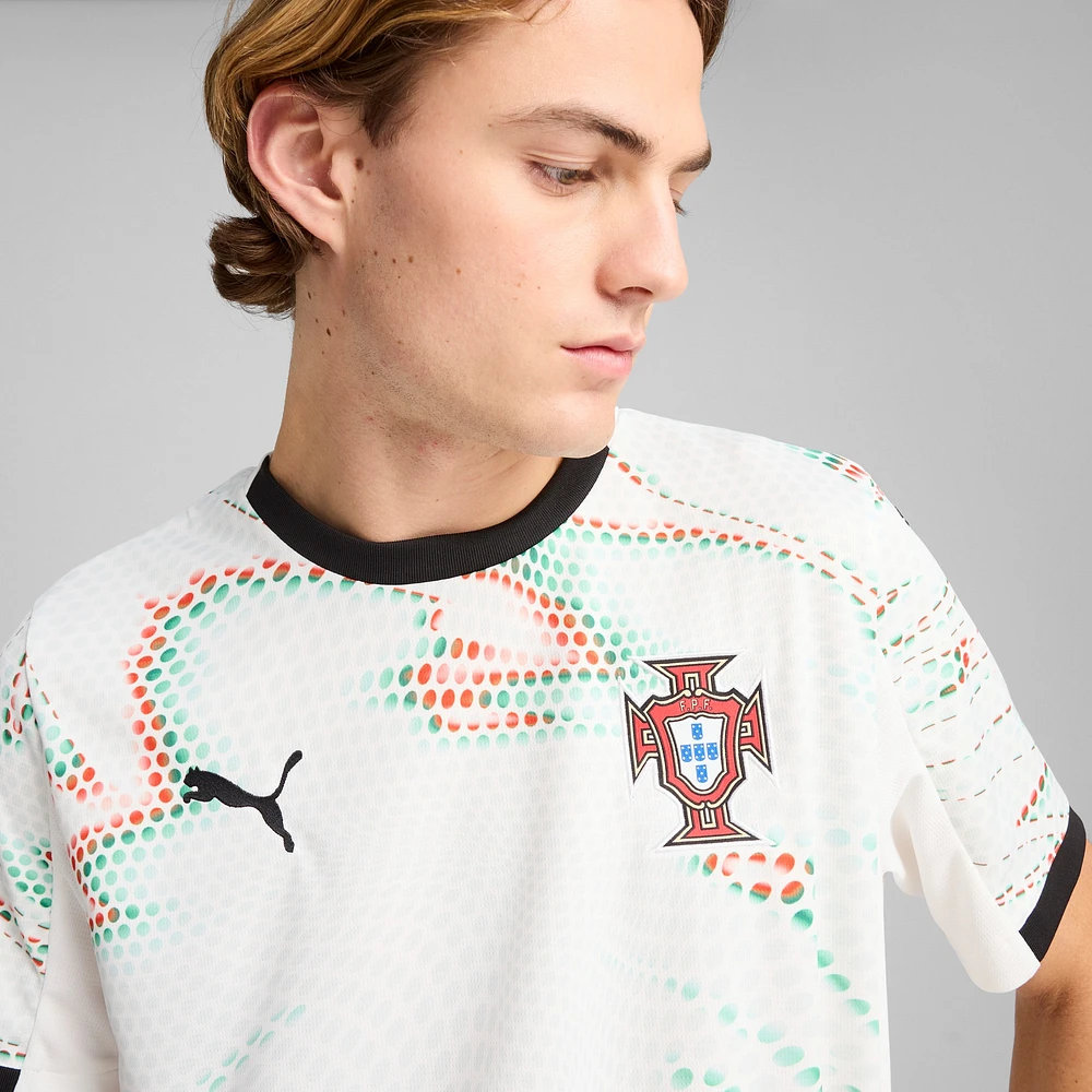 Men's Puma  White Portugal National Team 2025 Away Replica Jersey
