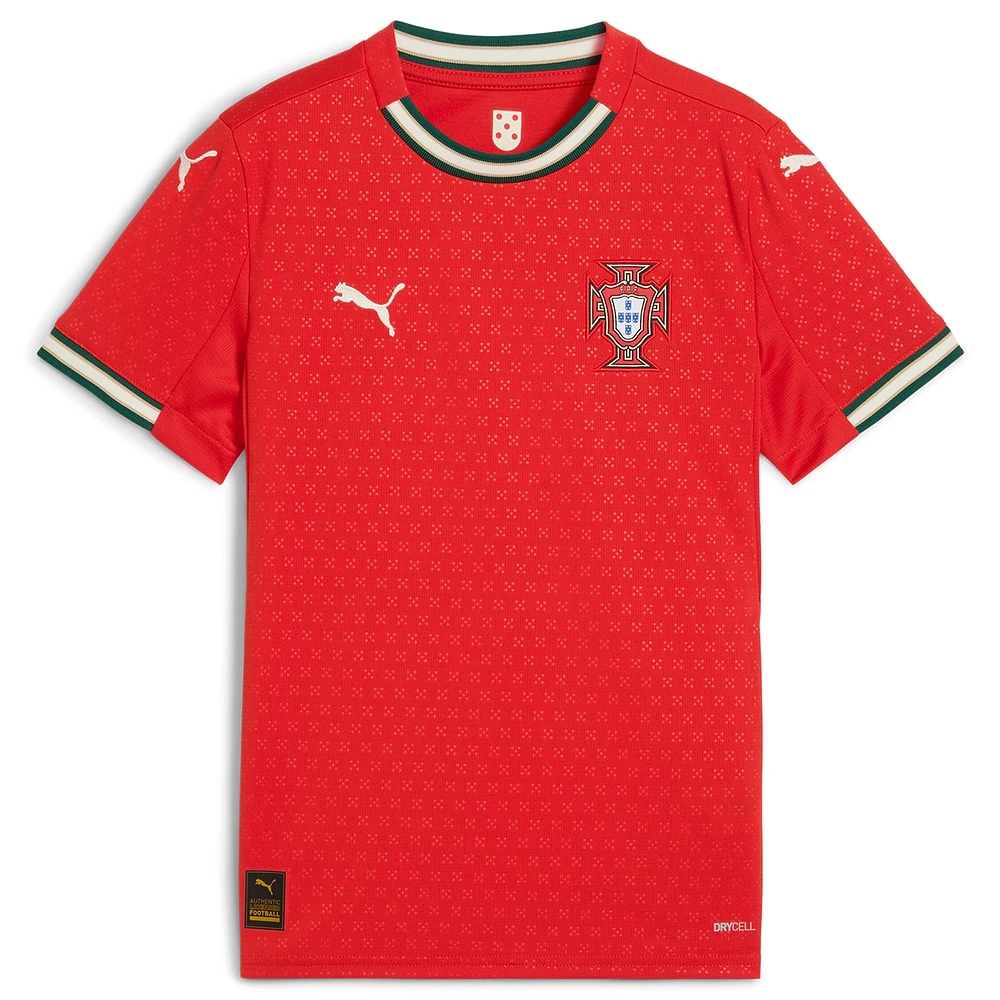 Youth Puma Red Portugal National Team 2025 Home Replica Jersey