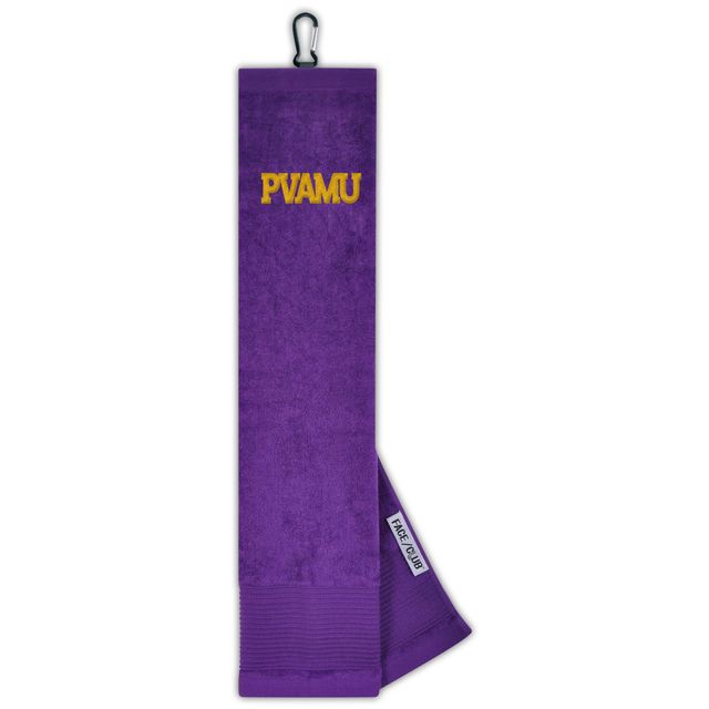 Serviette de golf brodée à trois volets A&M Panthers Prairie View de WinCraft