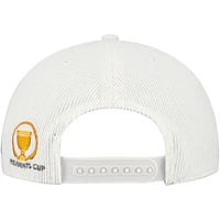 Casquette Snapback Coachella en velours côtelé Presidents Cup pour homme avec logo Barstool Golf Cream